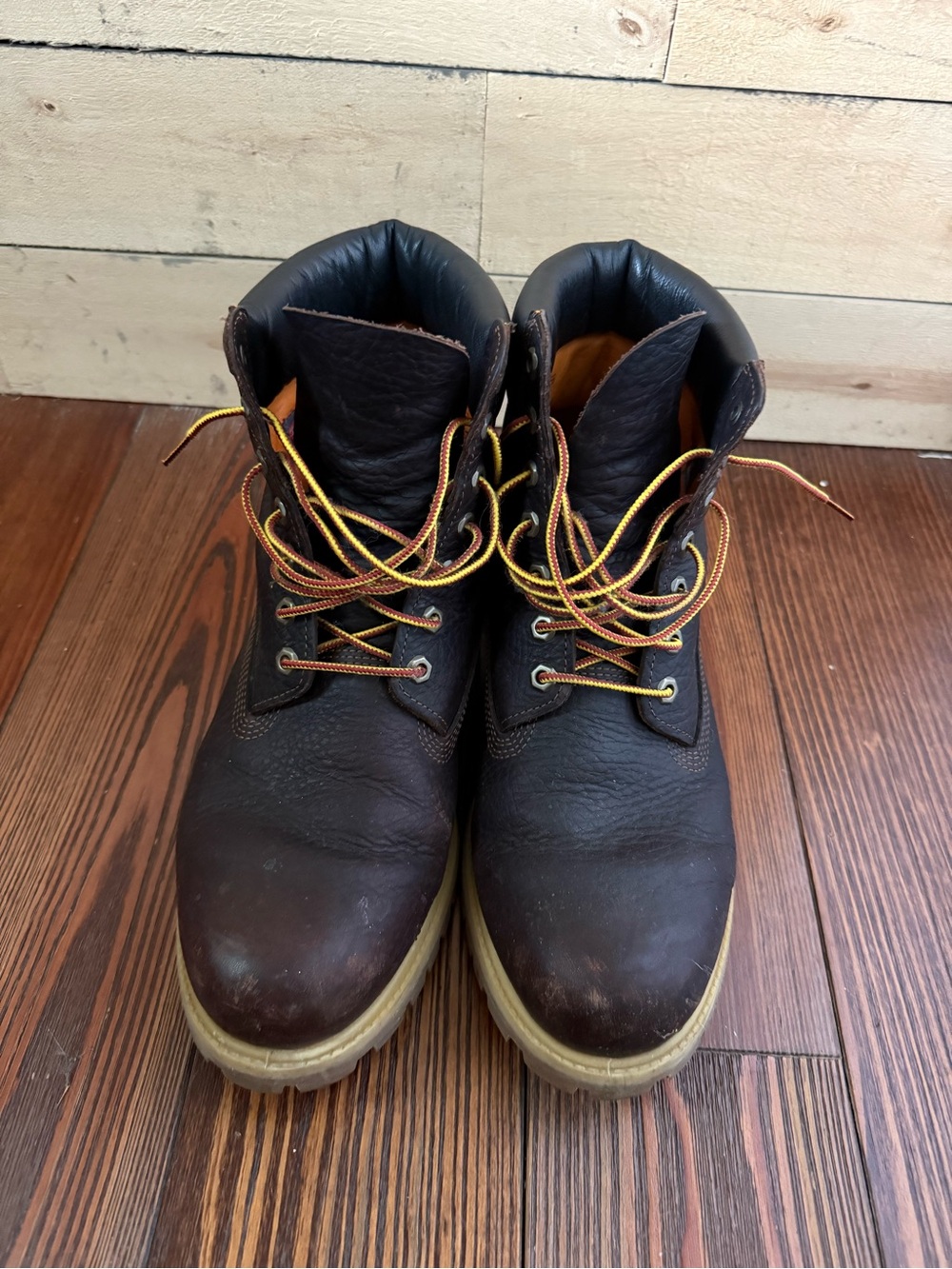 Men’s timberland leather boots size 12 m